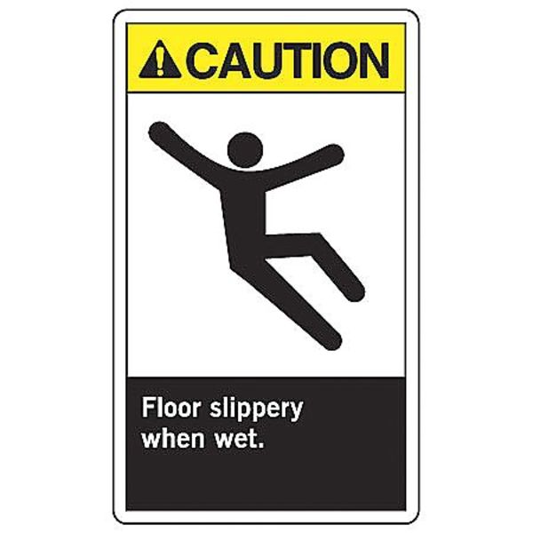 Label, 5 in H, 3 1/2 in W, Vinyl, Vertical Rectangle, English, LBHZ301VSP