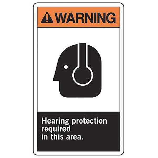 Label, 5 In. H, Self-Adhesive Vinyl, PK5, LPPE300VSP