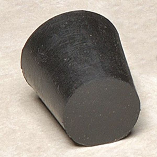 Stopper, 25mm, Black, PK28