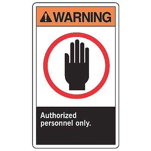 Label, 5 In. H, Self-Adhesive Vinyl, PK5, LADM301VSP