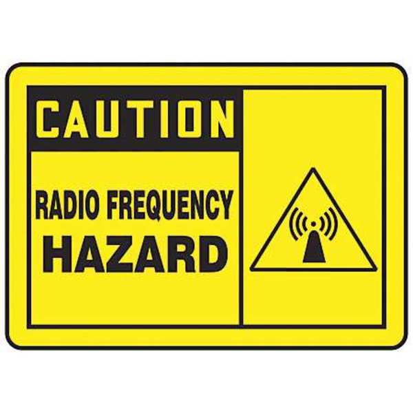 Safety Label, 3 1/2 in Height, 5 in Width, Vinyl, Horizontal Rectangle, English