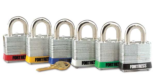 Lockout Padlock, KD, Black, 1-1/4