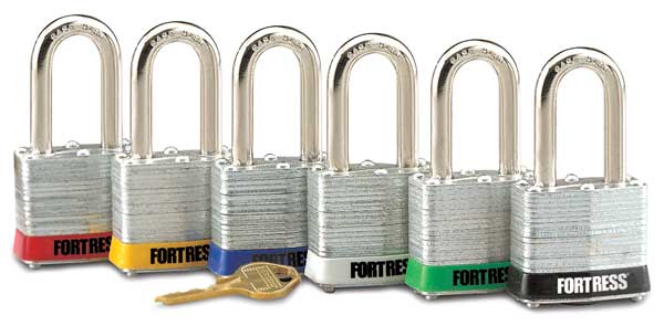 Lockout Padlock, KD, Black, 1-1/4