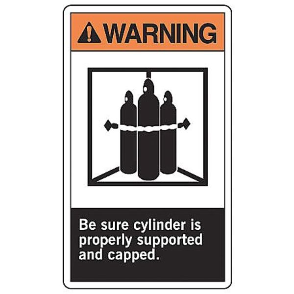 Label, 5 In. H, Self-Adhesive Vinyl, PK5, LCPG300VSP