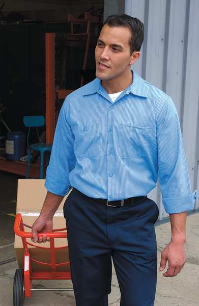 Industrial Work Pants, Navy, Size 40x34 In
