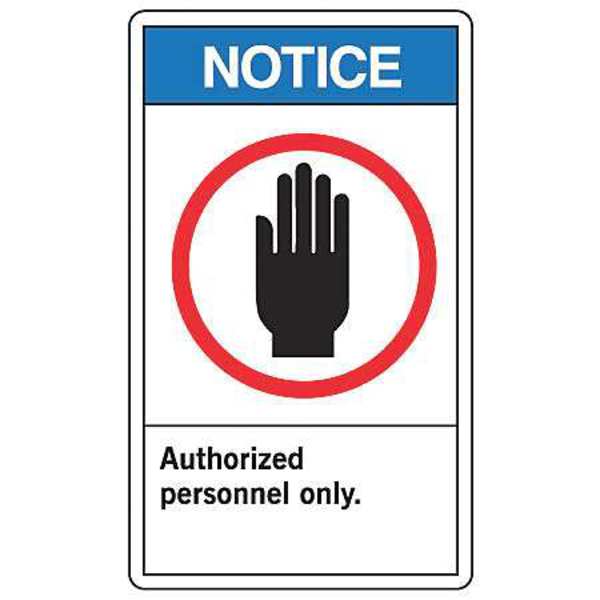 Safety Label, 5 in Height, 3 1/2 in Width, Vinyl, Vertical Rectangle, English
