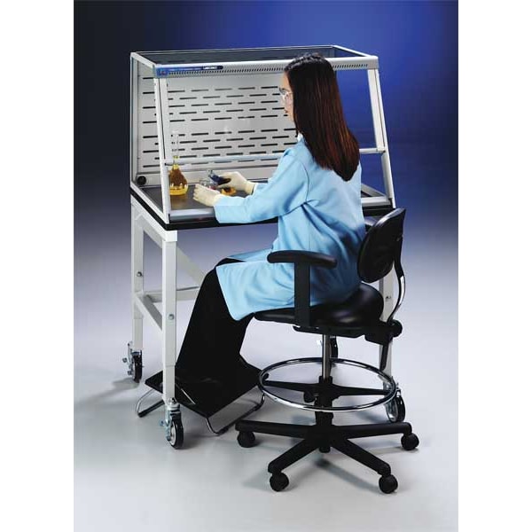 Work Surface, Blk, 24 In W