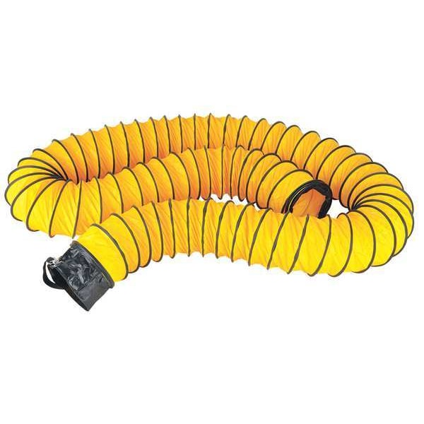 Vent Duct, 8-1/2 In Dia. x 25 ft, Ylw