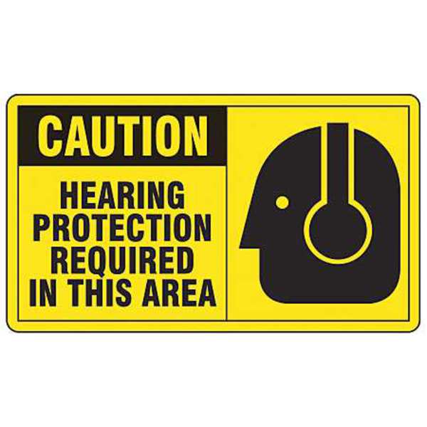 Safety Label, 3-1/2 In. H, 5 In. W, PK5, LPPE625VSP