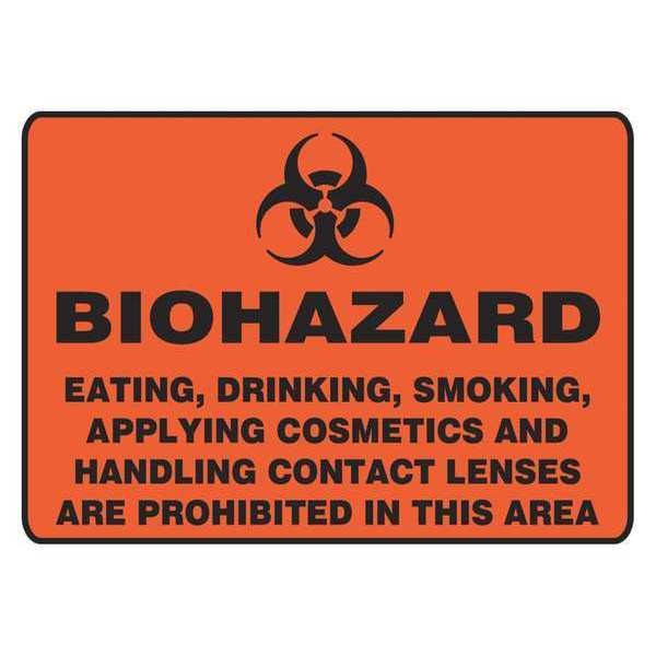 Safety Sign, 10 in Height, 14 in Width, Aluminum, Horizontal Rectangle, English, MBHZ510VA