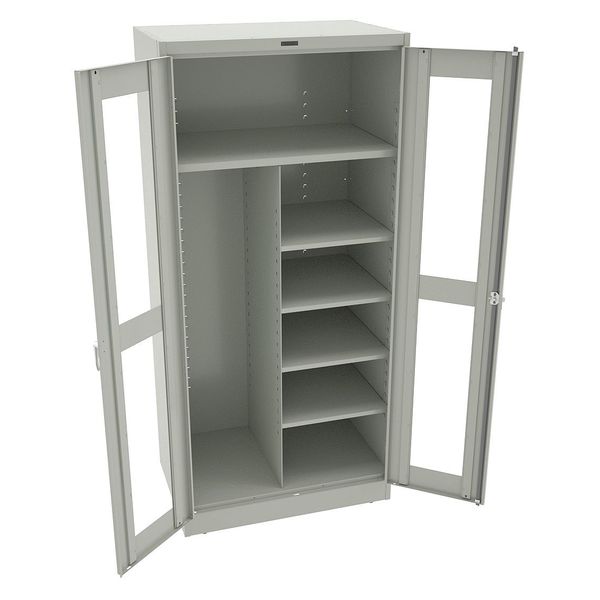 22 ga. ga. Steel Storage Cabinet, 36 in W, 78 in H, Stationary