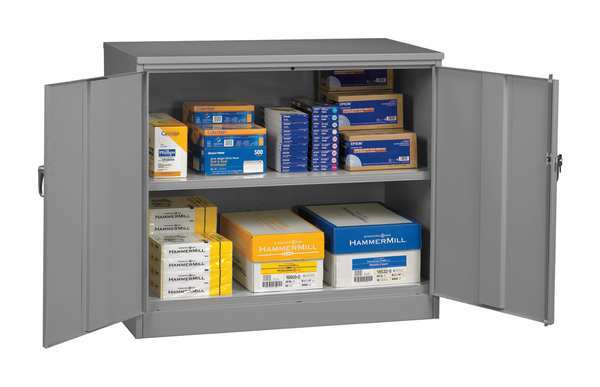 20/22 ga. Steel Storage Cabinet, 48 in W, 42 in H, Stationary