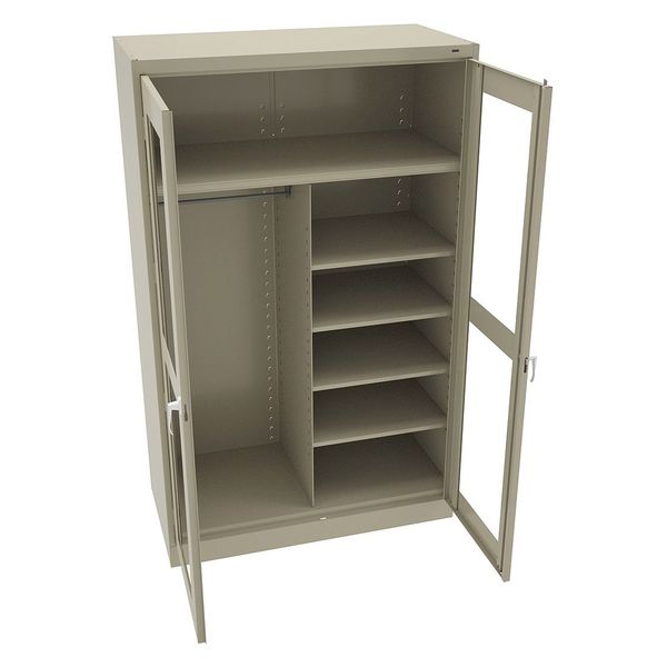 20/22 ga. Steel Storage Cabinet, 48 in W, 78 in H, Stationary