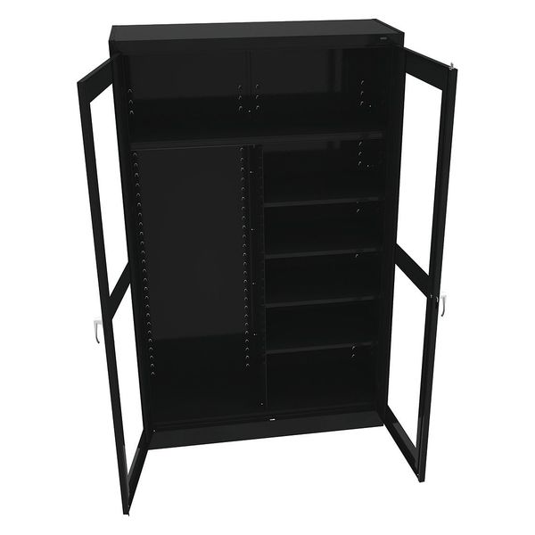 20/22 ga. Steel Clear View Storage Cabinet, 48 in W, 78 in H