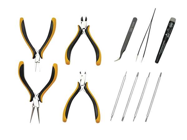 4 3/4 in Bent Needle Nose Plier ESD Safe Dissipative Handle