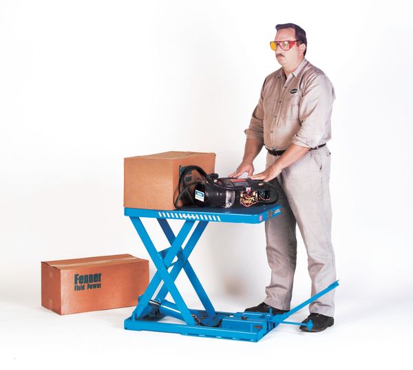 Scissor Lift Table, 550 lb. Cap, 110V, 19-1/2