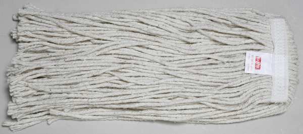 String Wet Mop, 19.2 oz Dry Wt, Quick Change Connection, Cut-End, Natural, Cotton