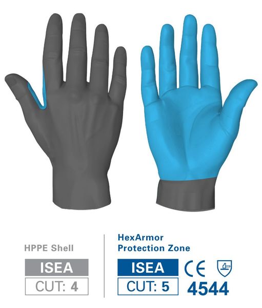 Cut Resistant Coated Gloves, A8 Cut Level, Nitrile, S, 1 PR