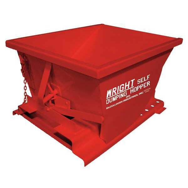 Self Dumping Hopper, 6000 lb., Red