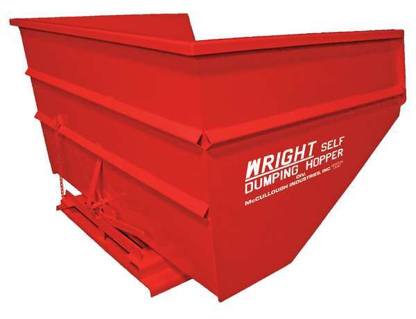 Self Dumping Hopper, 6000 lb., Red