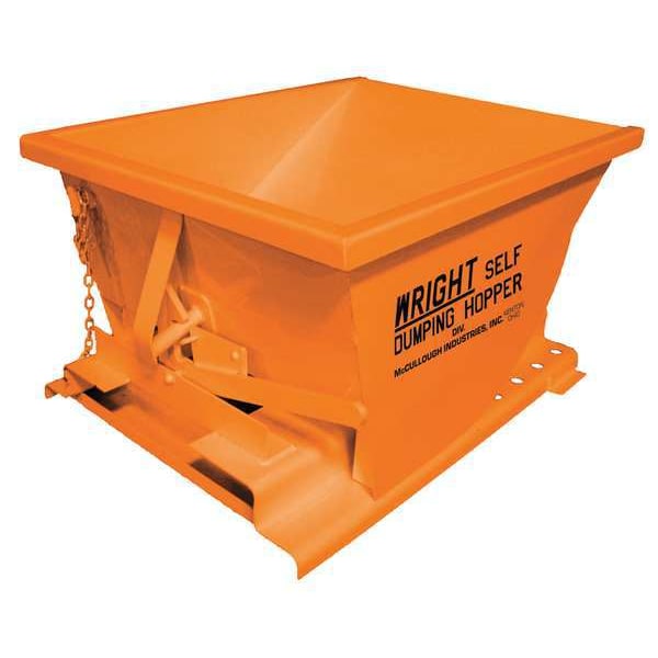 Self Dumping Hopper, 6000 lb., Orange