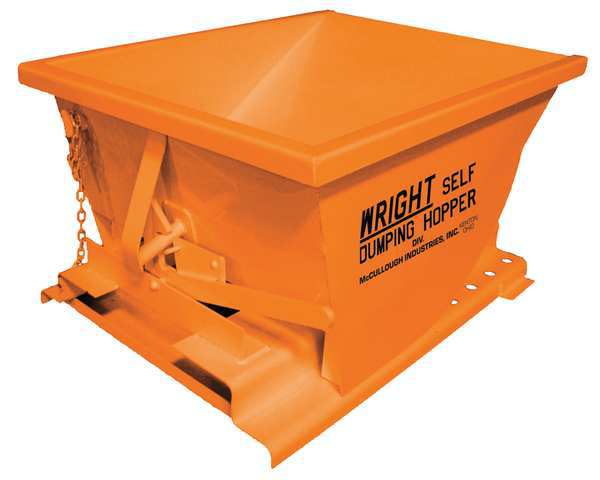 Self Dumping Hopper, 5000 lb., Orange