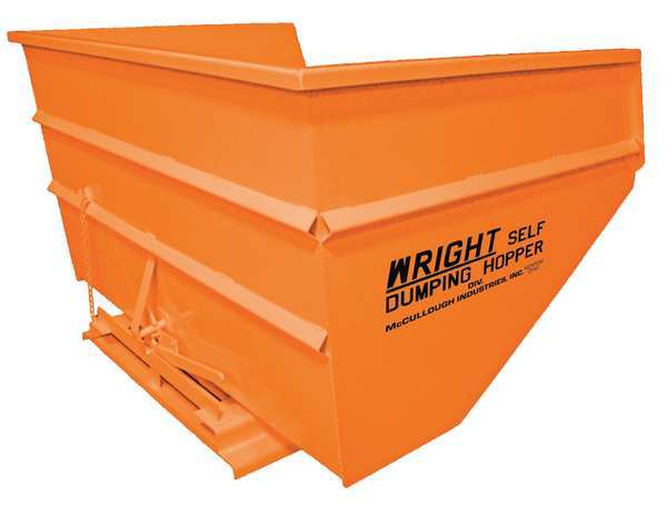Self Dumping Hopper, 6000 lb., Orange