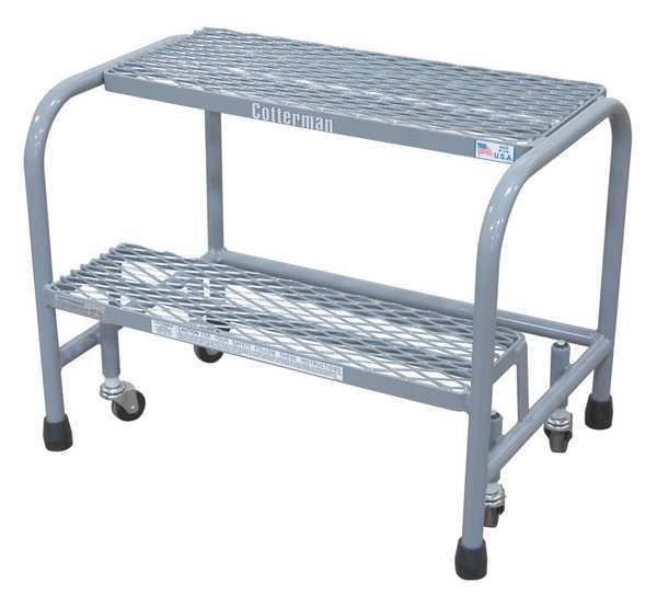 20 in H Steel Rolling Step, 2 Steps