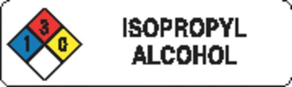 Chemical Label, Alcohol, Roll, PK250