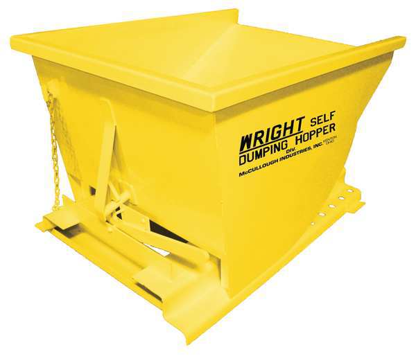 Self Dumping Hopper, 5000 lb., Yellow