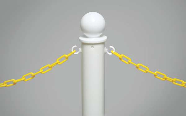 Medium Duty Stanchion, 40 In. H, PK6