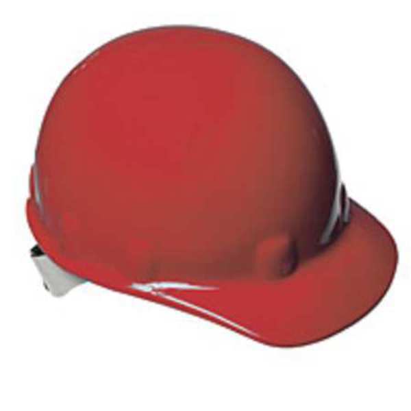 Front Brim Hard Hat, Type 1, Class E, Ratchet (8-Point), Red
