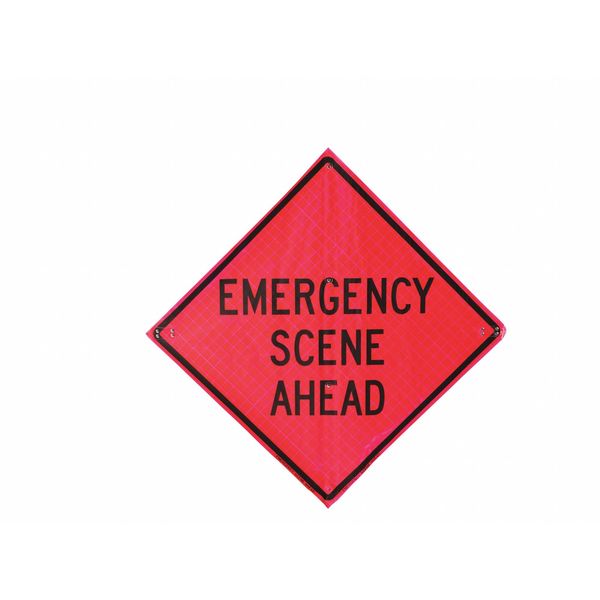 Sobriety Checkpoint Traffic Sign, 36 in Height, 36 in Width, Vinyl, Diamond, English