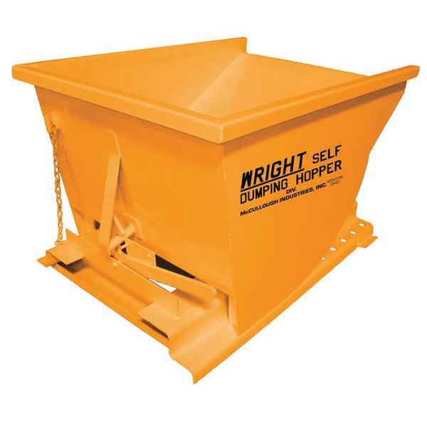 Self Dumping Hopper, 5000 lb., Orange