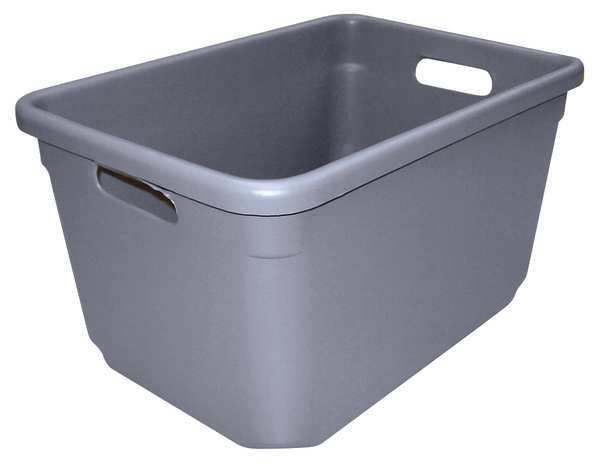 Nesting Container, Gray, Fiberglass Reinforced Composite, 18 in L x 12 1/2 in W x 10 in H