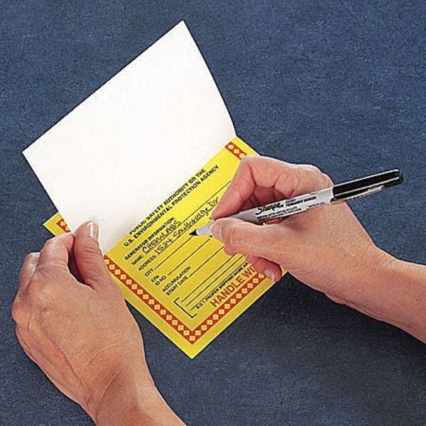 Haz Waste Label, Hazardous Waste, 6x6 in, Poly, 250/RL