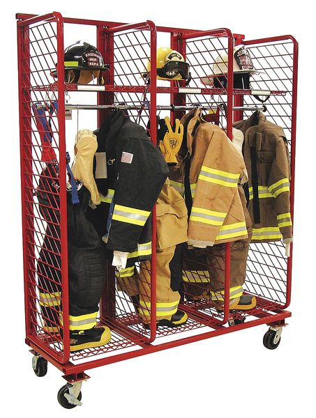Red Rack, Red Powder-Coat, 20 in D, 72 in H