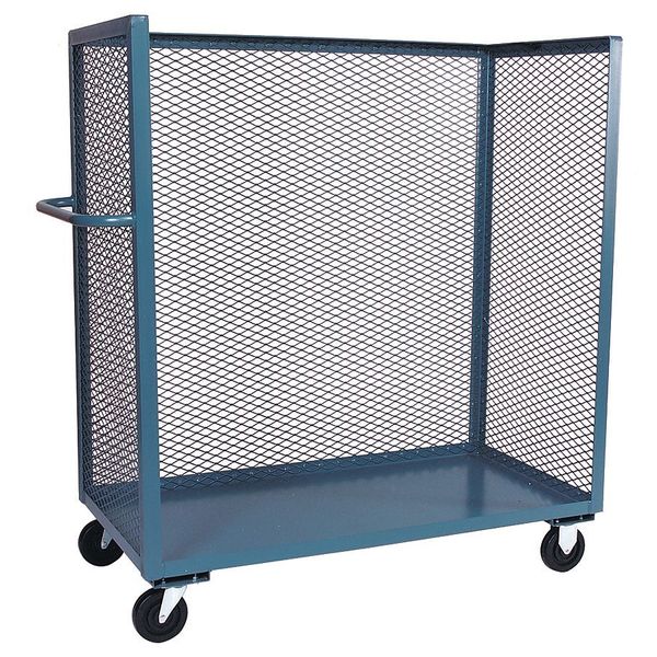12 ga. Steel Mesh Stock Cart 2000 lb. Capacity, 78