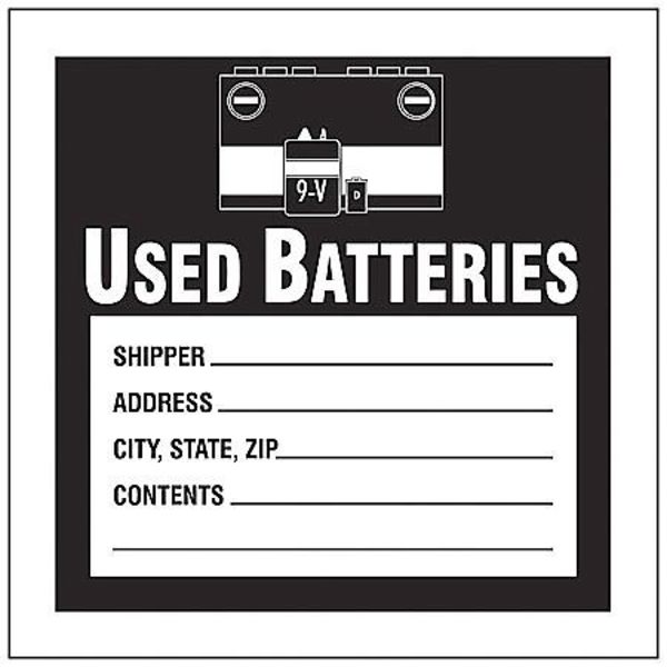 Accuform Label, Vinyl, 6 In. H, PK100