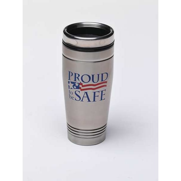 Travel Mug, Proud To Be Safe, 18 oz.