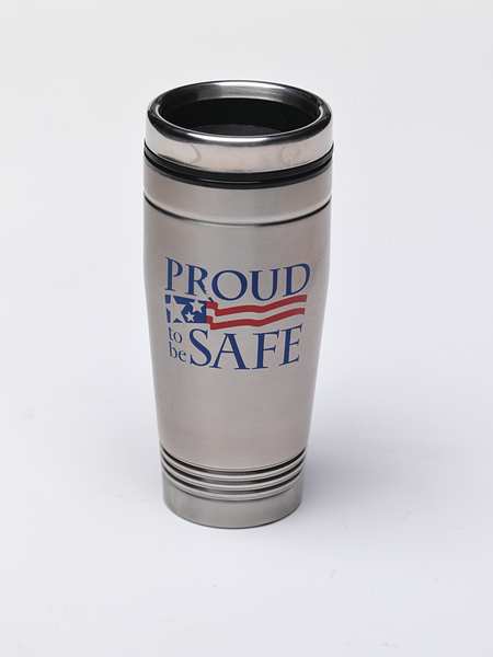 Travel Mug, Safety Begins Here, 18 oz.