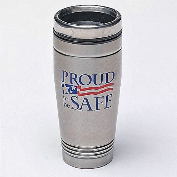 Travel Mug, Proud To Be Safe, 18 oz.