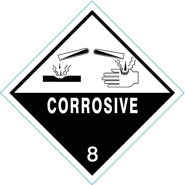 DOT Label, 4 In. H, Black/White, PK250