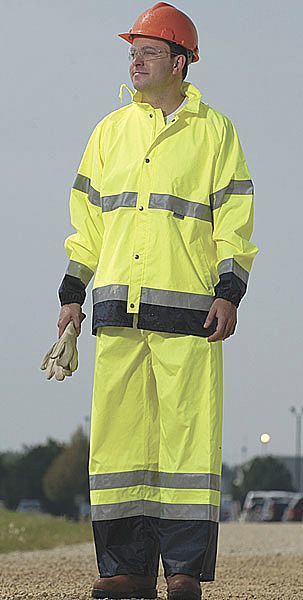 4XL Rain Jacket, Hi-Visibility Lime/Black