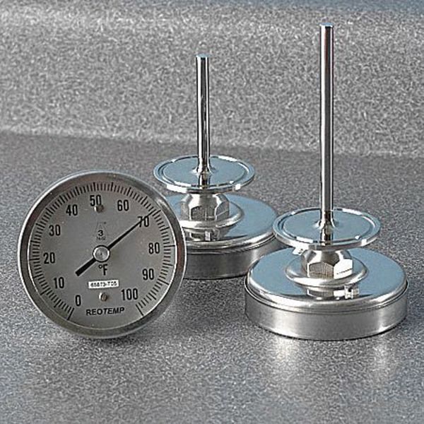 Bimetal Thermom, 5 In Dial, 0 to 100F