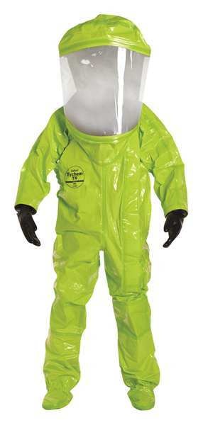 Encapsulated Suit, Yellow, Tychem(R) 10000, Zipper