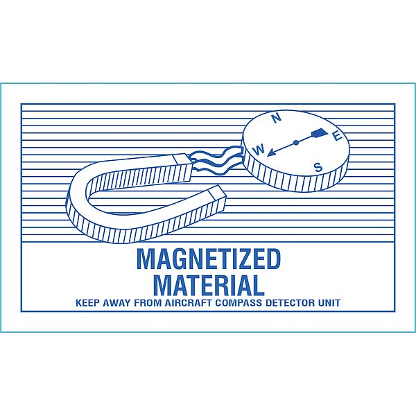 DOT Label Magnetized Material 5