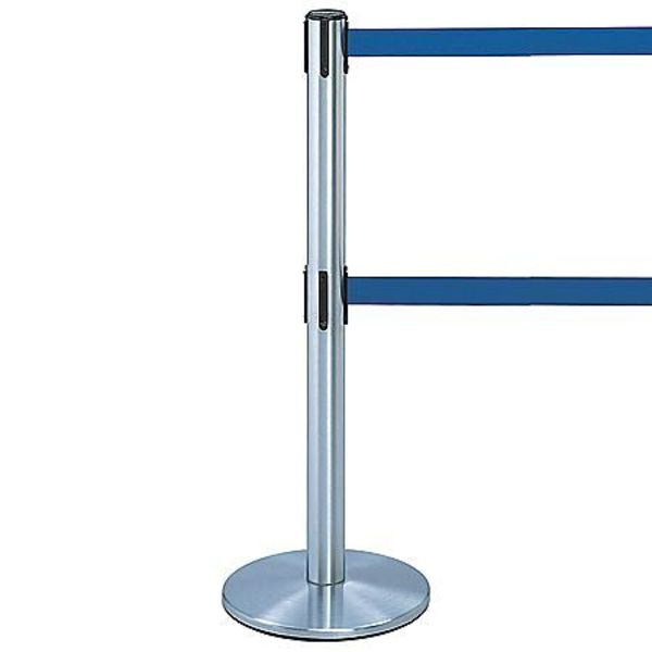 Barrier Post with Belt, Cast Iron
