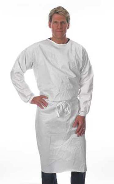 Disposable Sleeve Apron, White, S