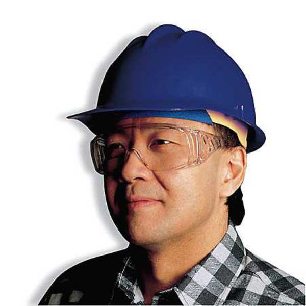 Front Brim Hard Hat, Type 1, Class E, Ratchet (6-Point), Blue